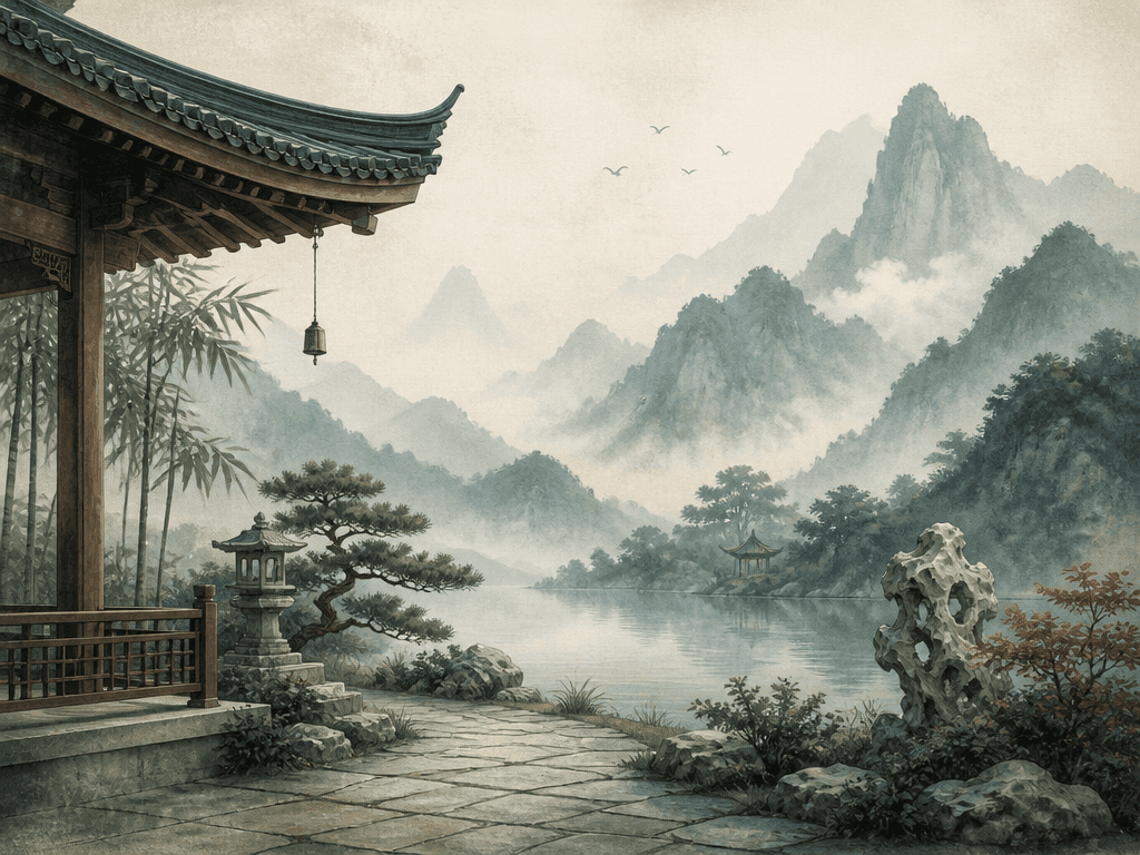 East Asian Style Background