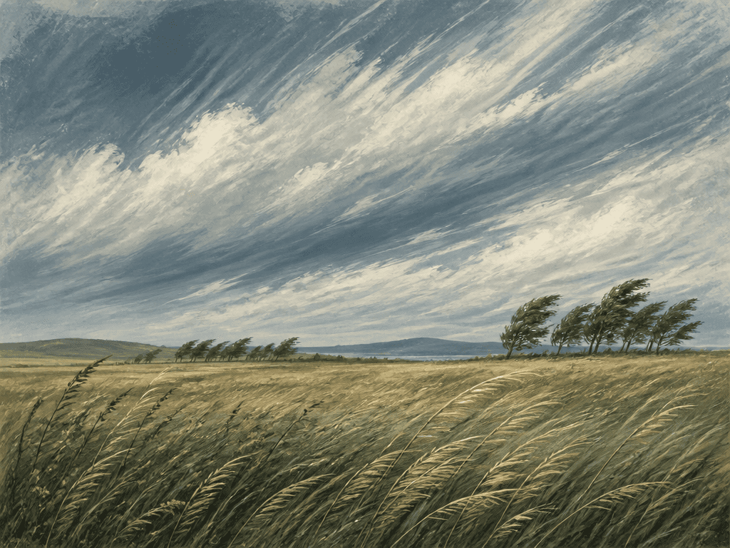 Windy Landscape Image