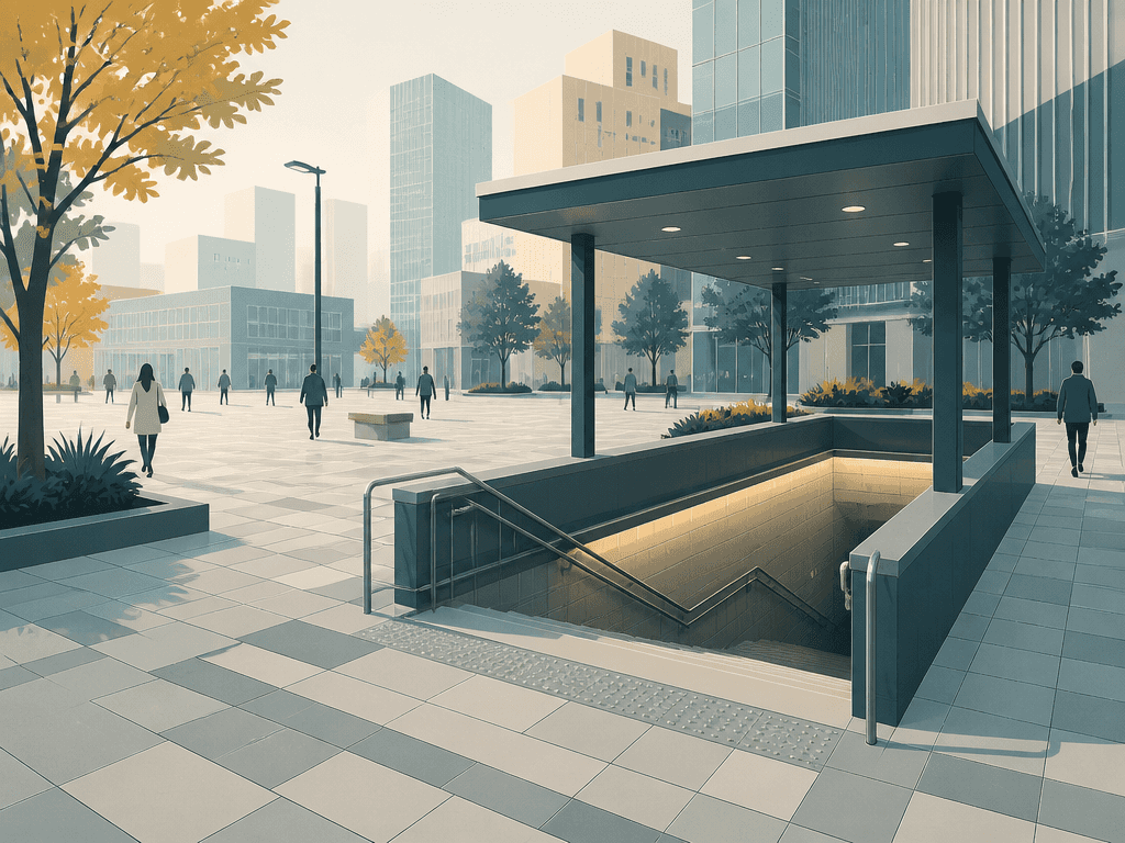Subway Entrance Background