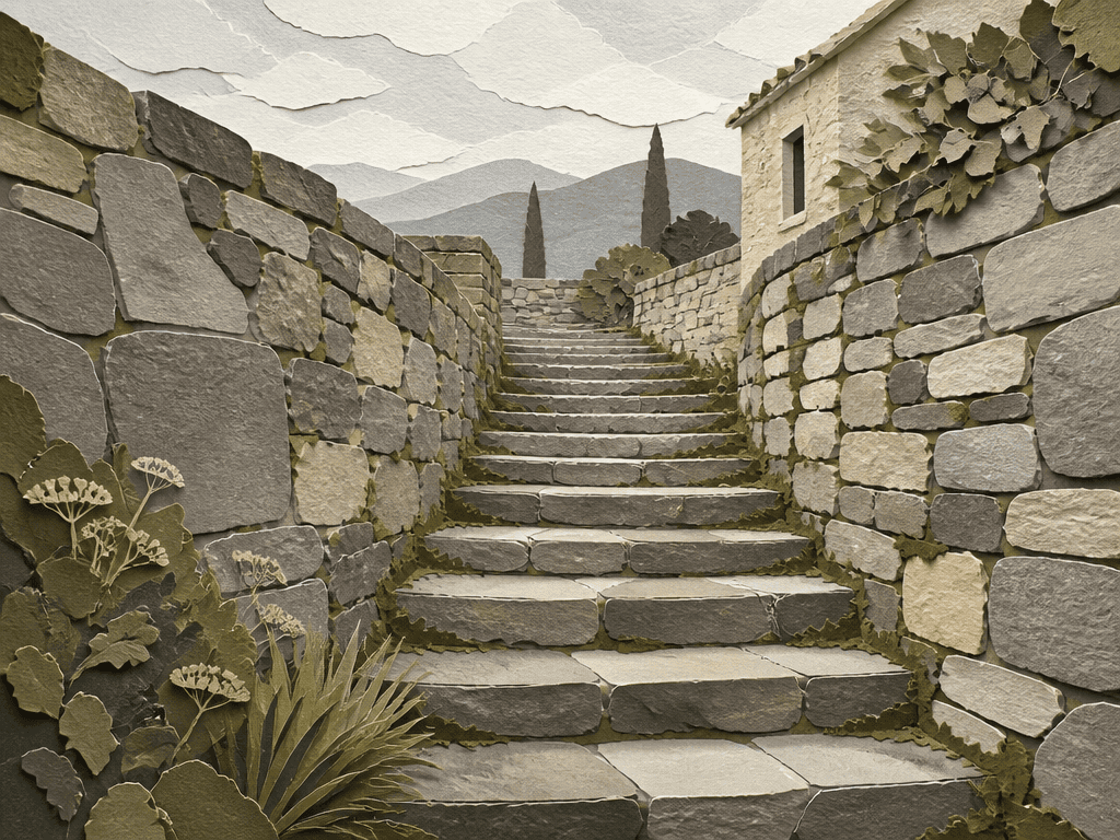 Stone Staircase Background