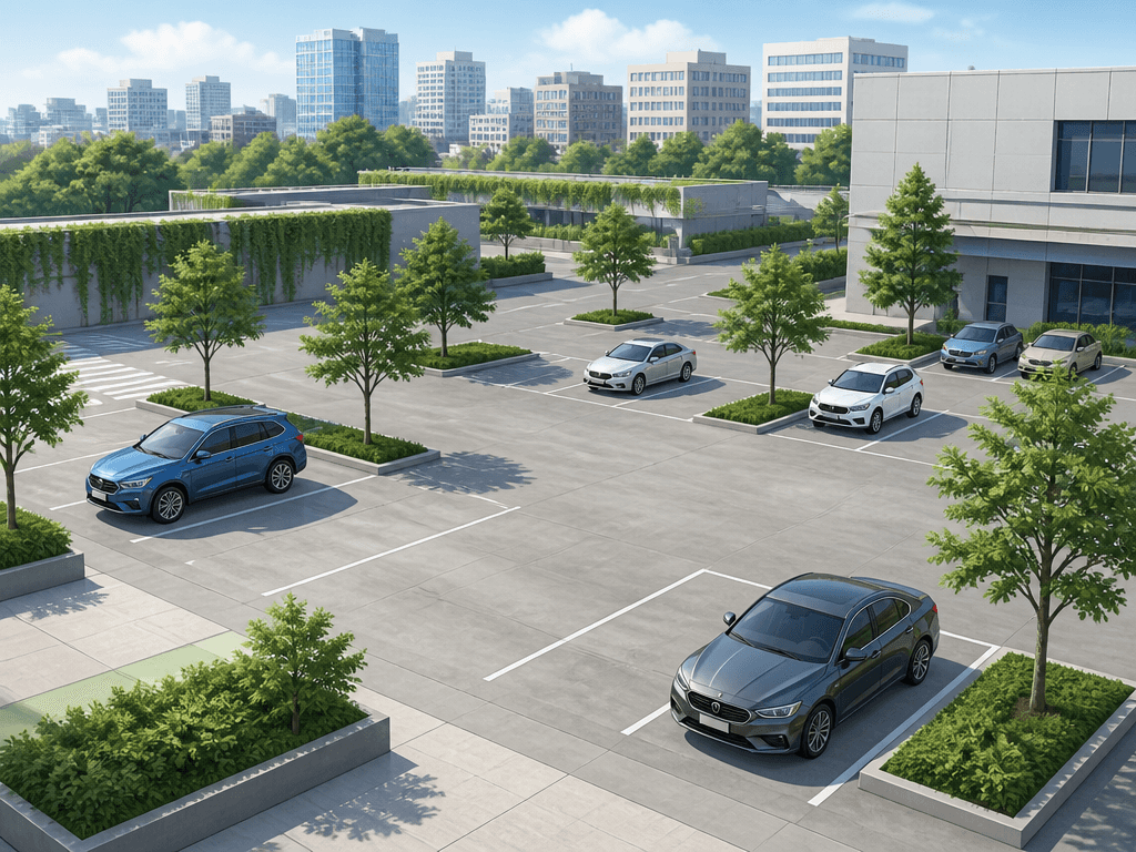 Parking Lot Illustration