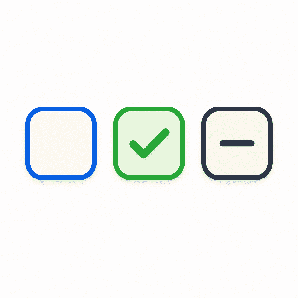 Checkbox Icon Design