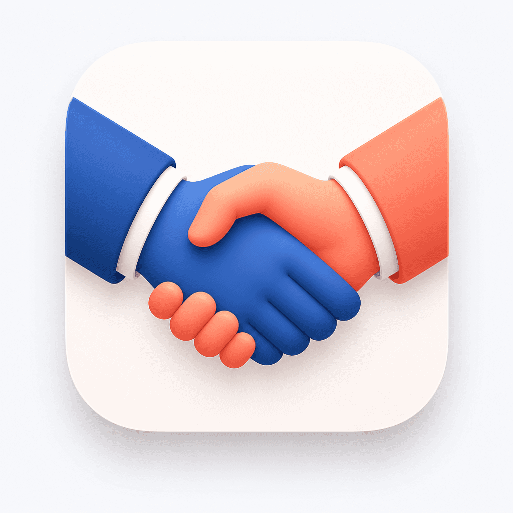 Handshake Icon Illustration