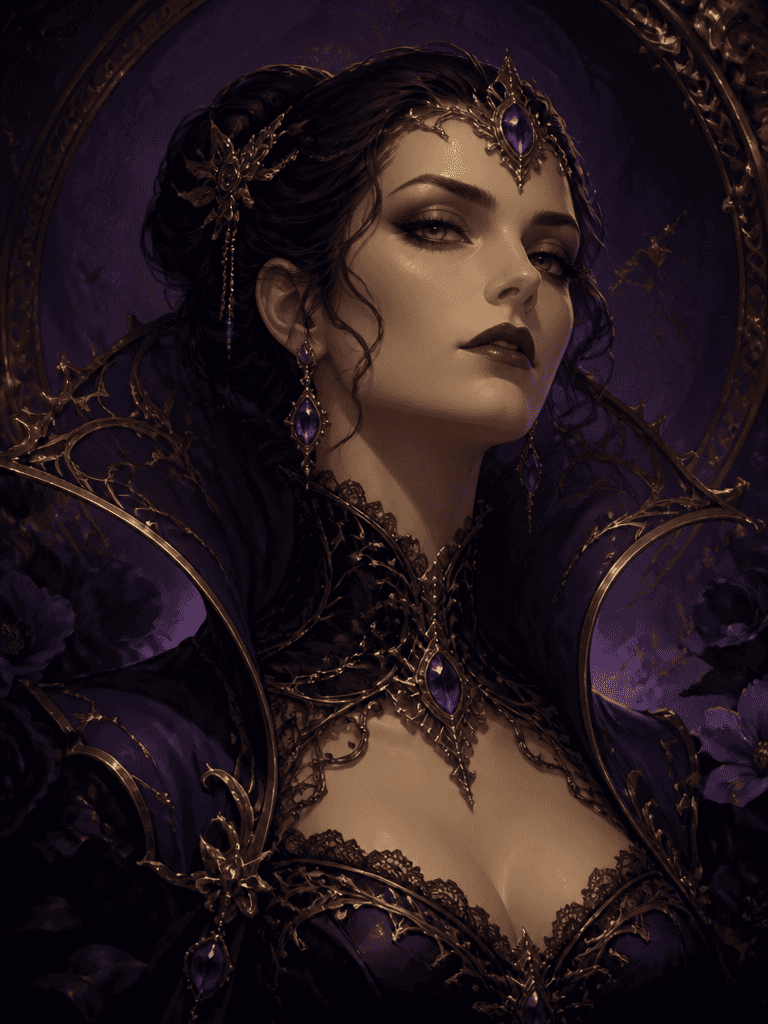 Villainess Face Illustration