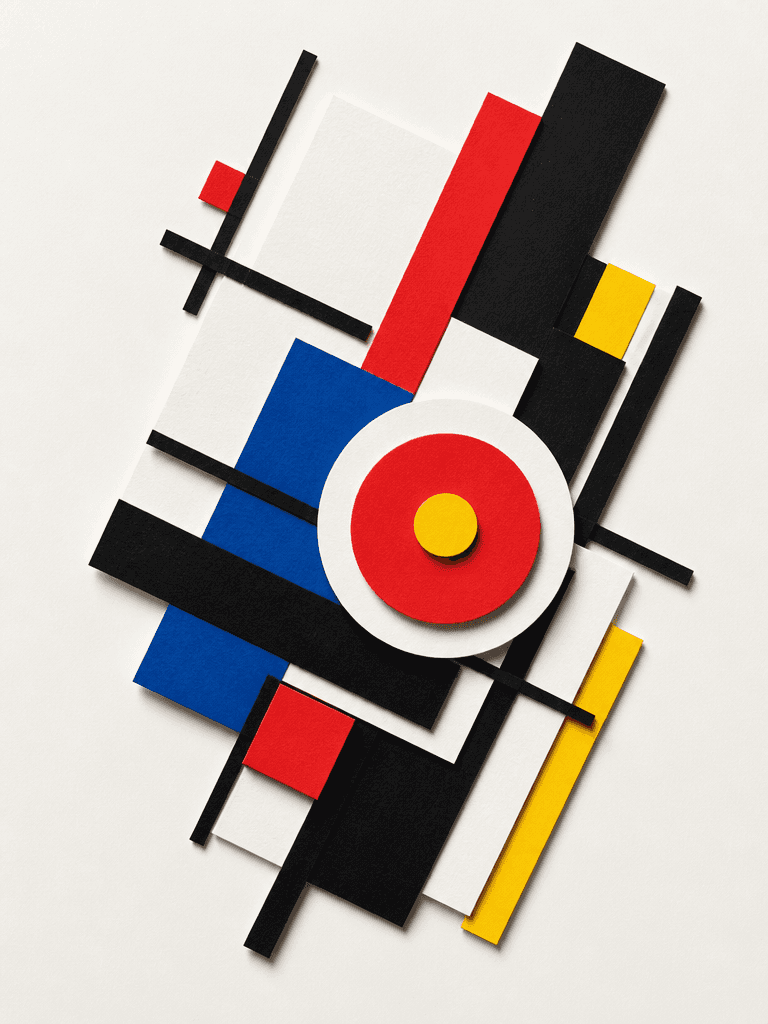 Mondrian Style Art