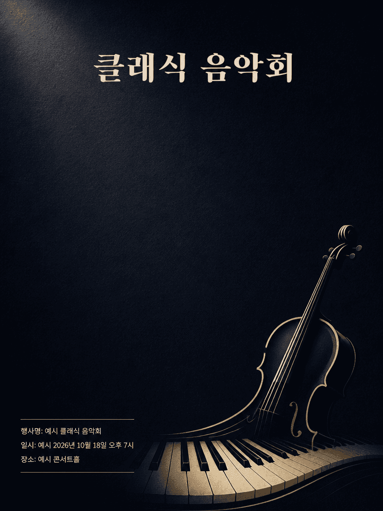 Classic Music Concert Invitation Poster