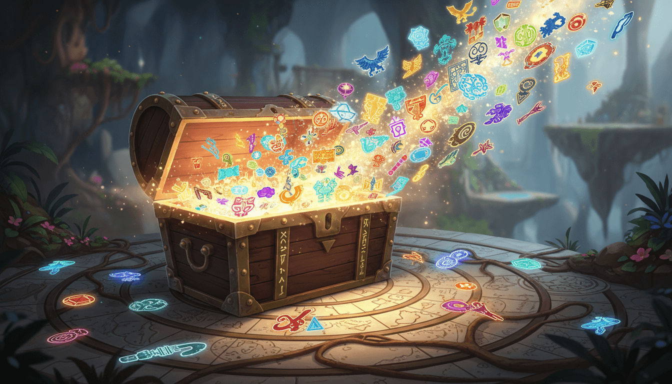 생기 넘치고 다양한 무료 일러스트가 보물처럼 쏟아져 나오는 마법의 상자.