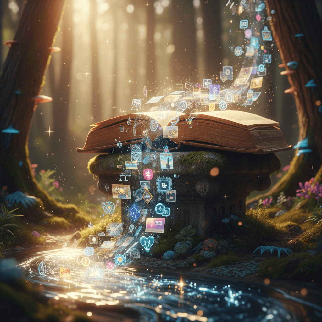 페이지가 투명한 고품질 이미지 흐름으로 변하는 열린 책, 무료 자원 상징.