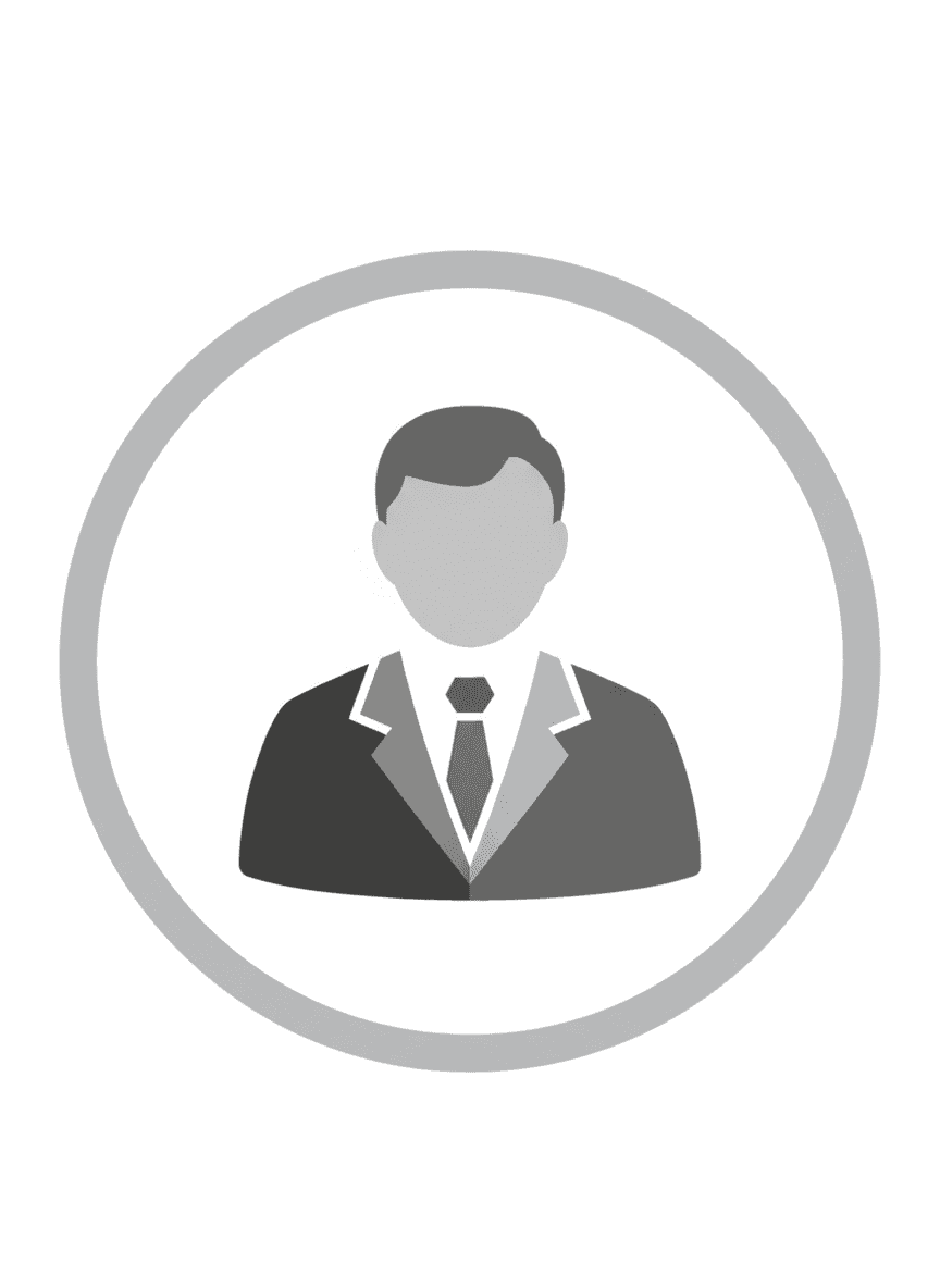 정장을 입은 전문직 사람 아이콘.