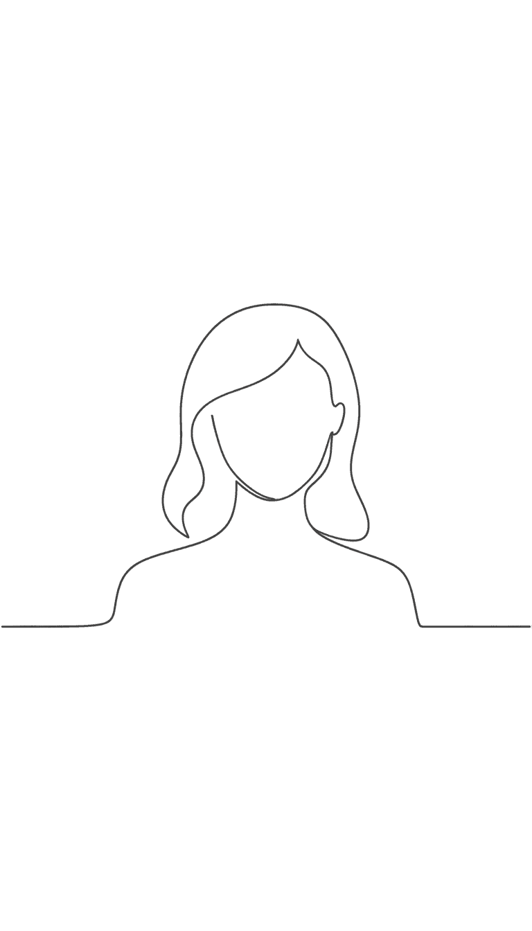 하나의 선으로 이루어진 우아하고 중성적인 모노라인 사람 아이콘.