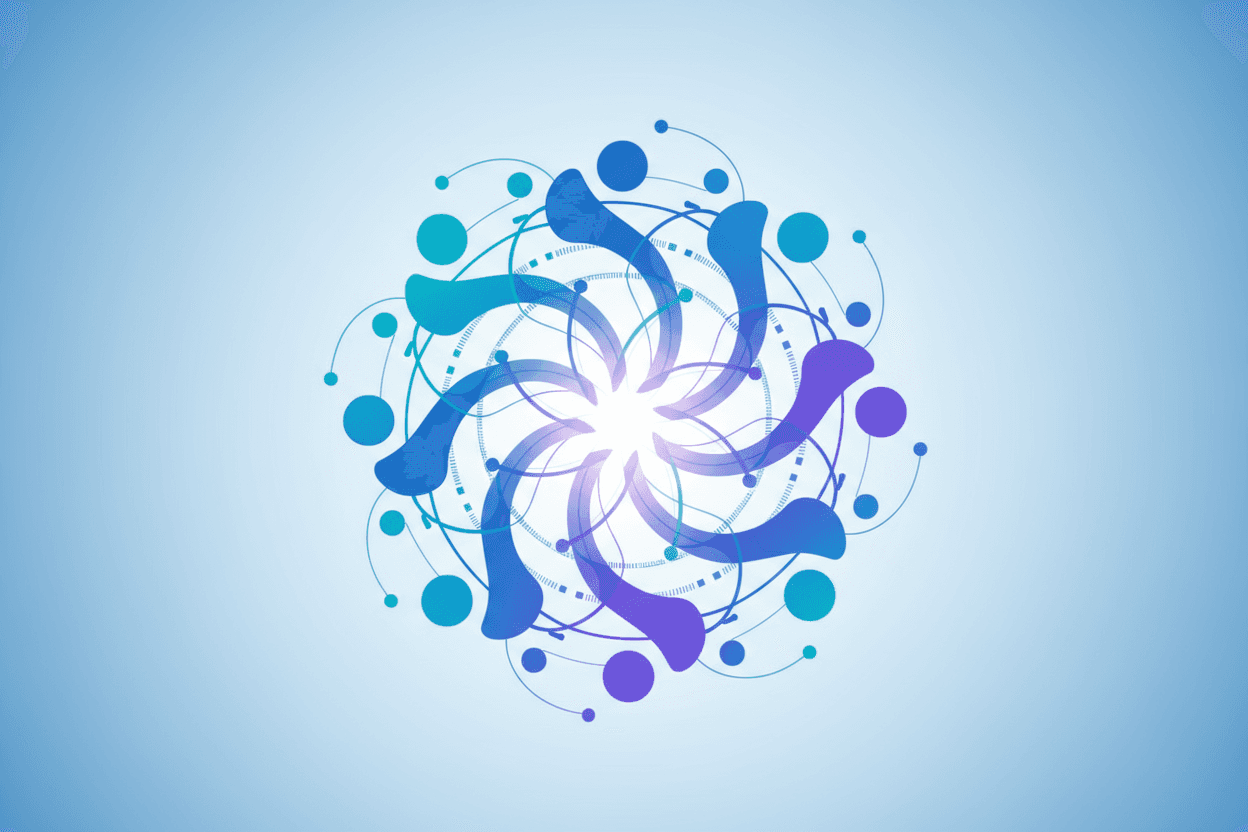 연결된 커뮤니티 사람 아이콘.