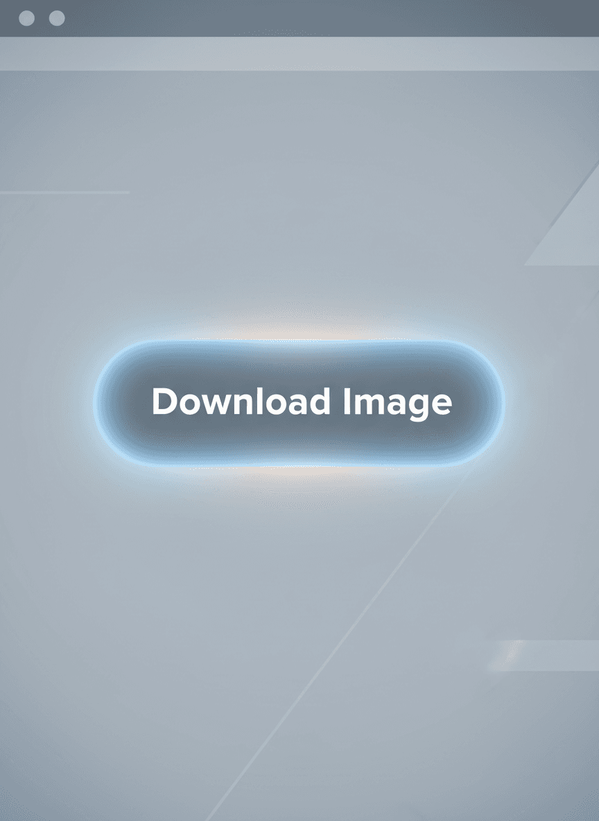 미니멀한 웹 페이지에 있는 빛나는 '이미지 다운로드' 버튼.