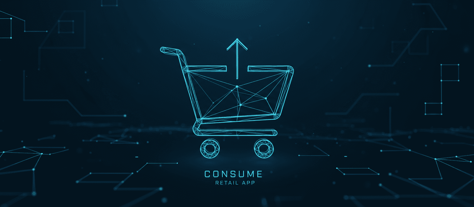 현대적이고 미니멀한 쇼핑 카트 픽토그램, 디지털 상거래 또는 소매업을 나타냄.