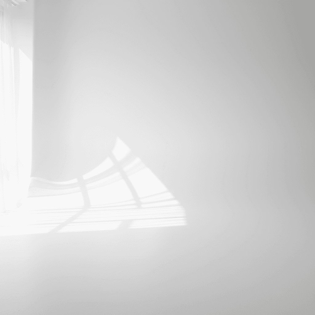 부드러운 그림자가 있는 깨끗하고 미니멀한 흰색 스튜디오 배경