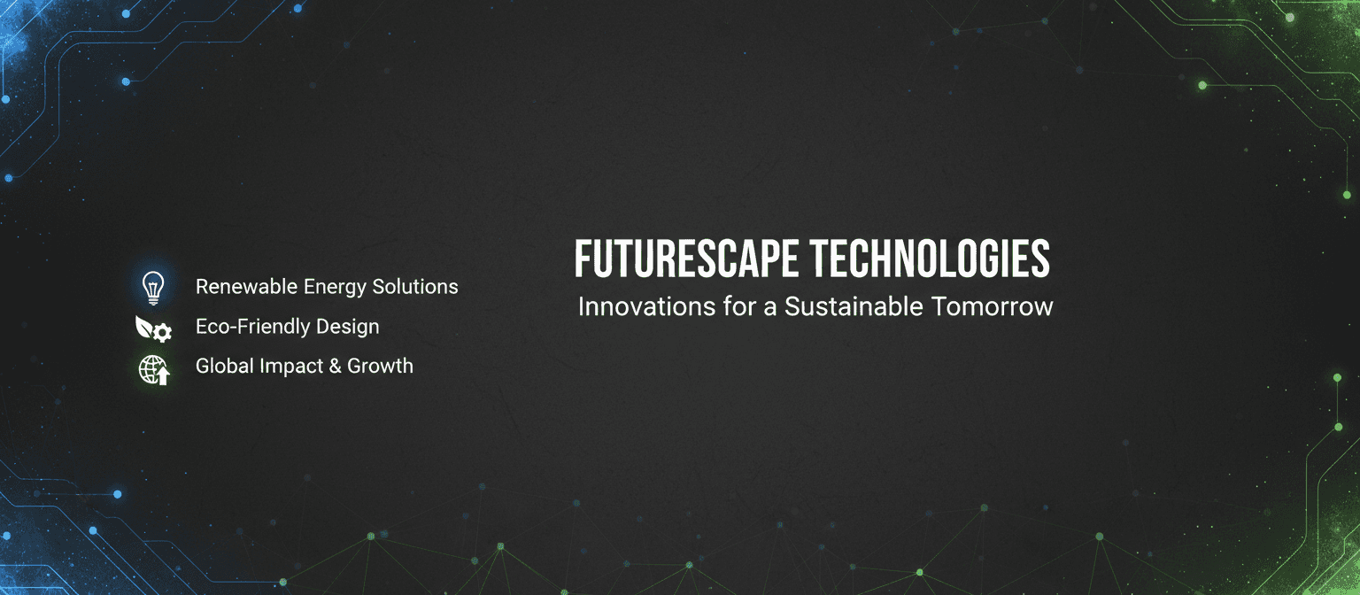 짙은 숯색 배경, 미묘한 파란색 및 녹색 빛 효과, 고대비 흰색 서체가 있는 다크 모드 PPT 템플릿.