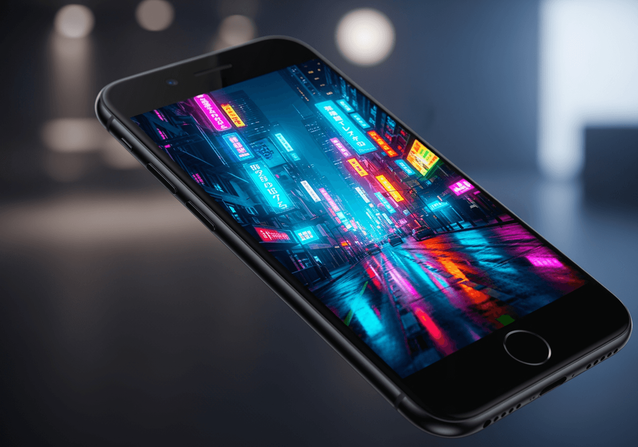 바이럴 비디오 콘텐츠를 보여주는 스마트폰 화면