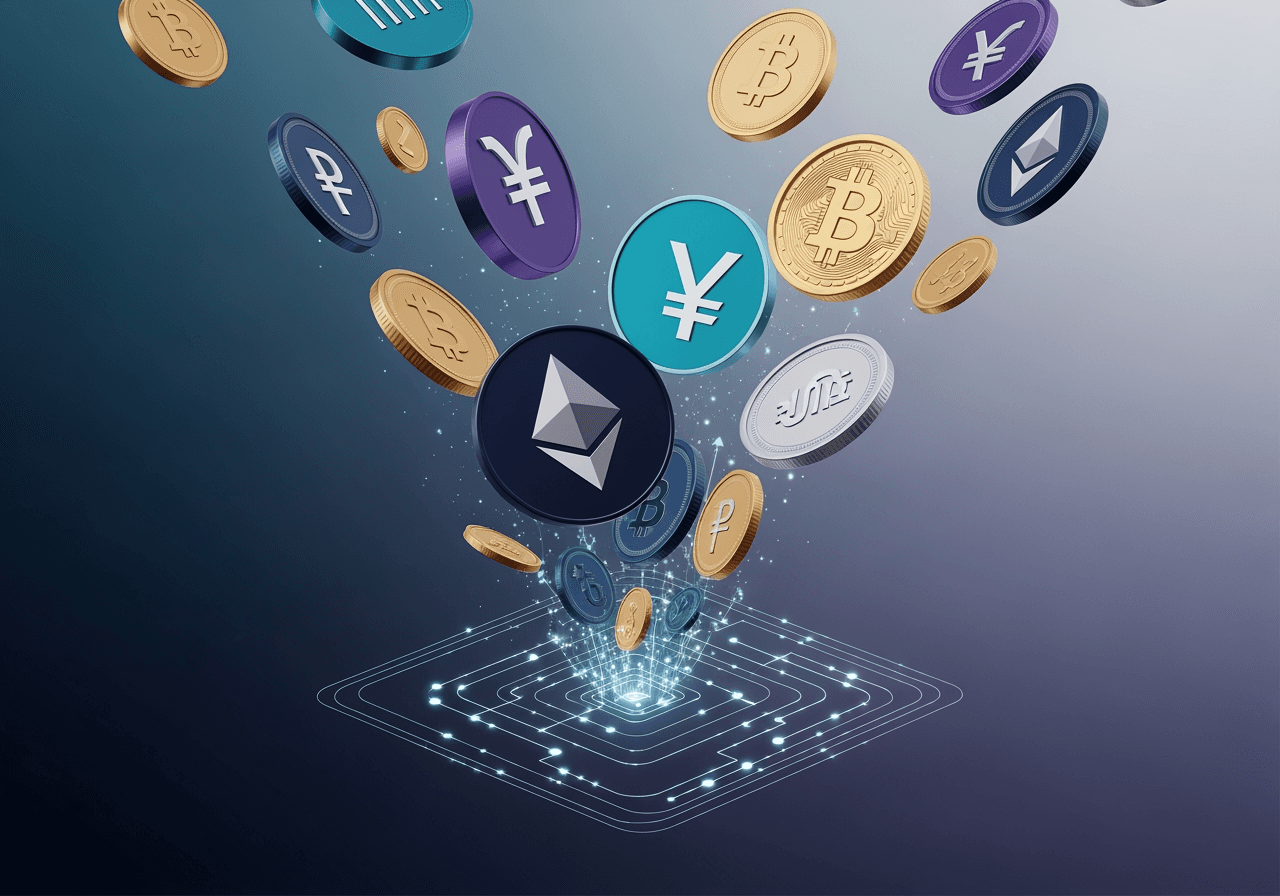 デジタル金融の成長を表す抽象的な画像