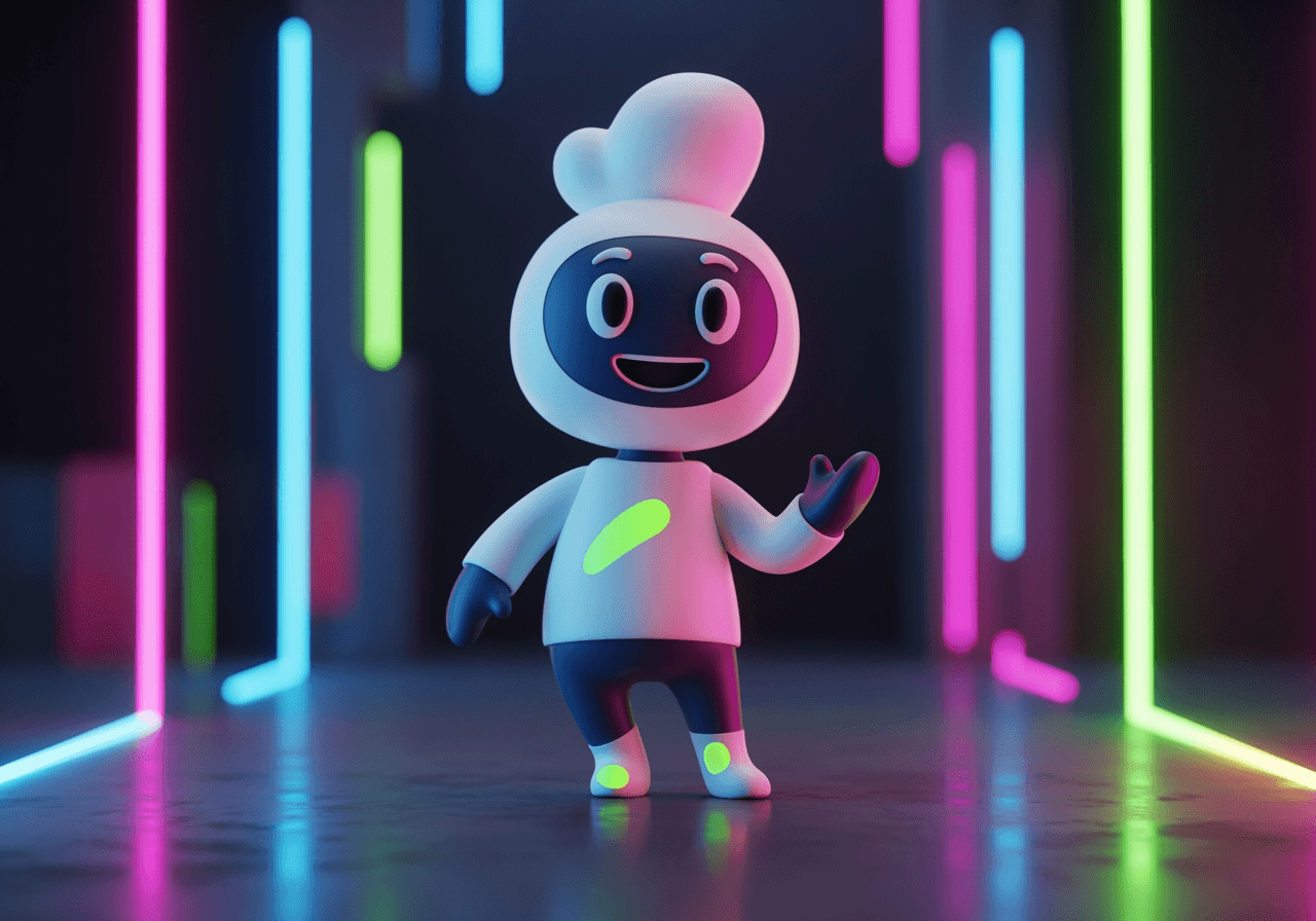 トレンディな3DキャラクターTikTokプロフィール写真