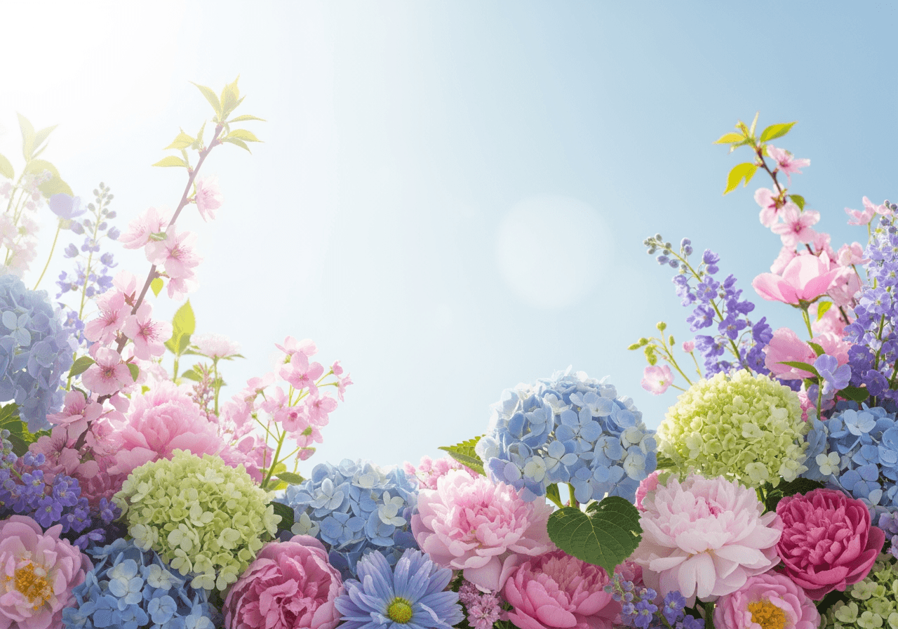 Immagine di sfondo floreale pastello da sogno