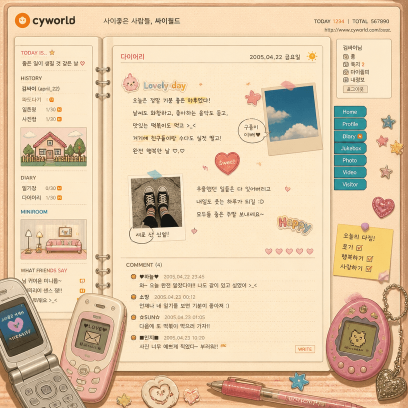 싸이월드 감성