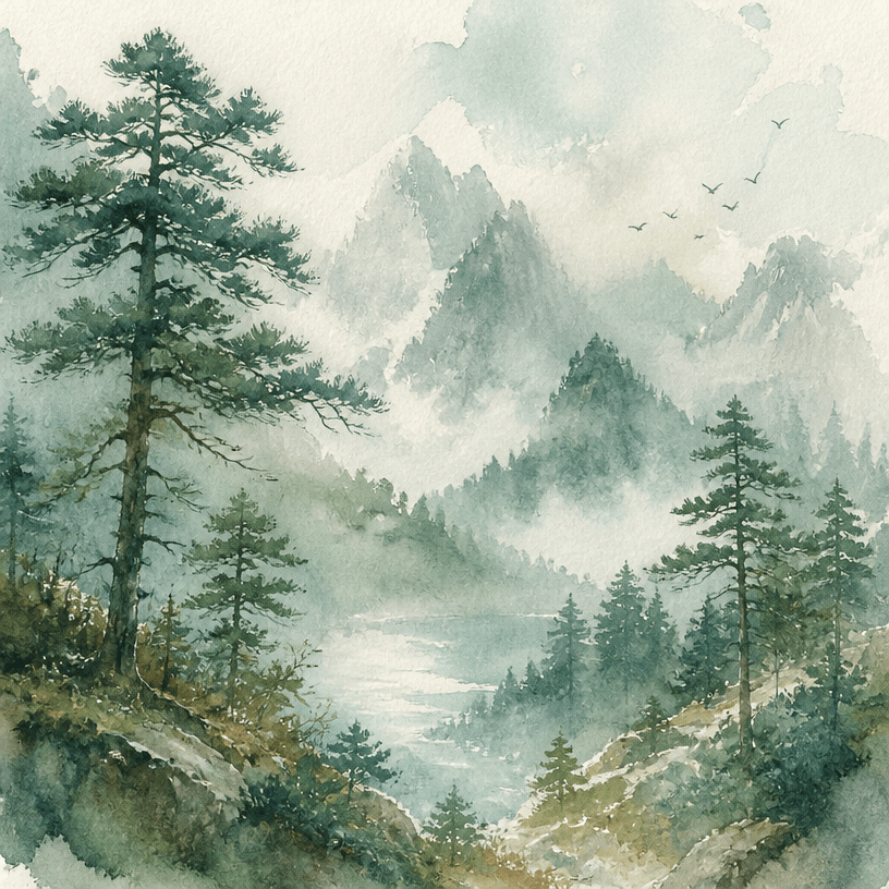 풍경 수채화