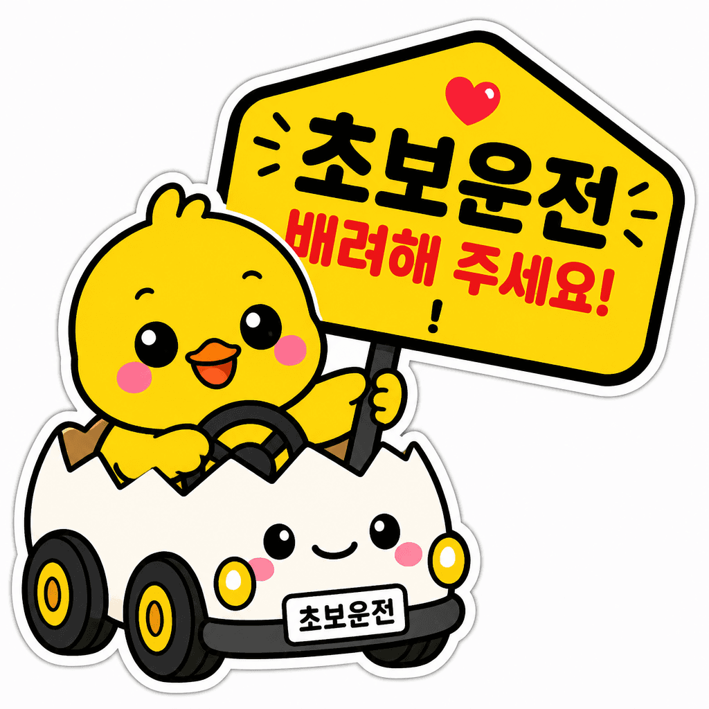 초보운전 스티커