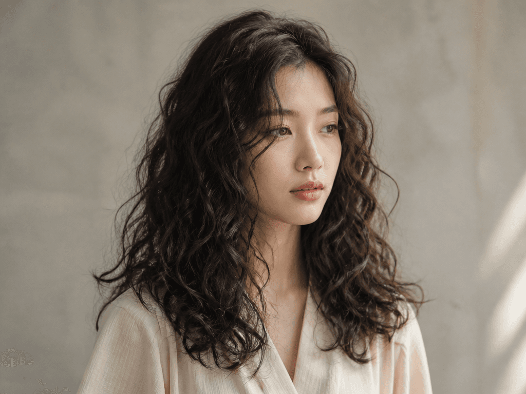 히피펌 헤어스타일