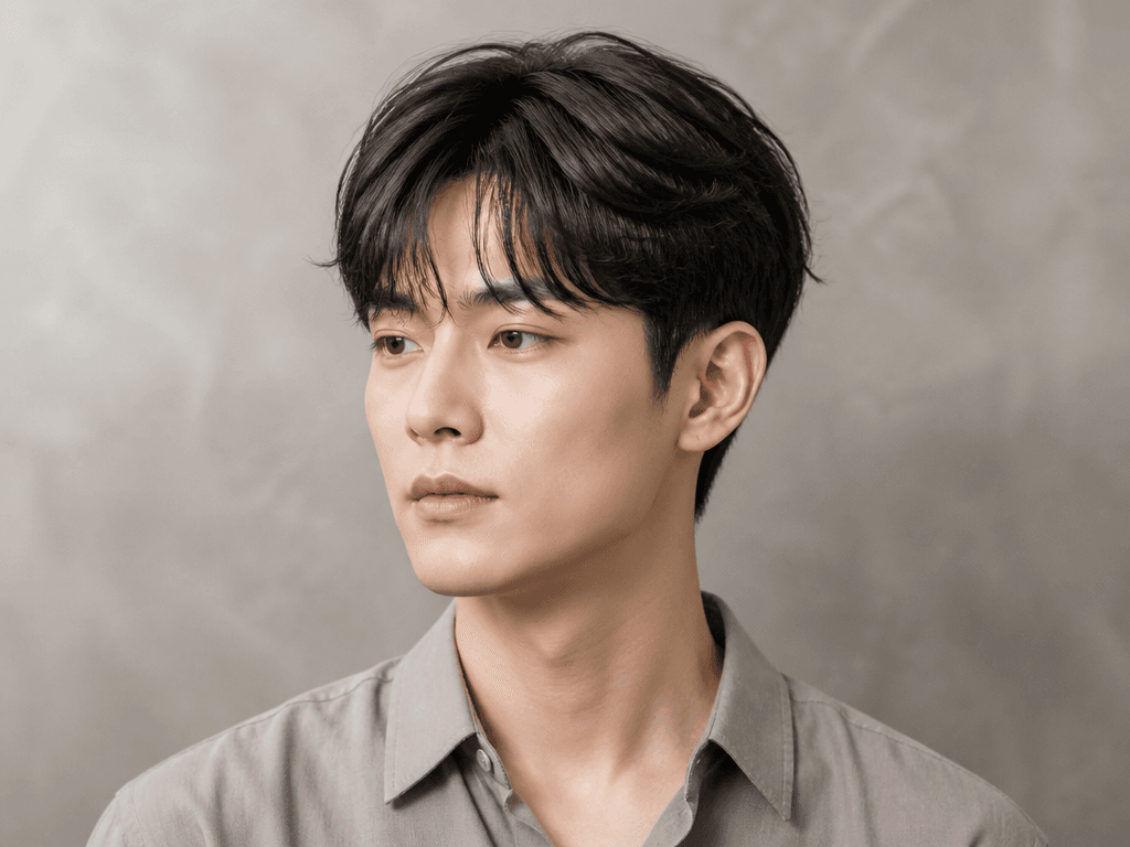 시스루 댄디컷 헤어스타일