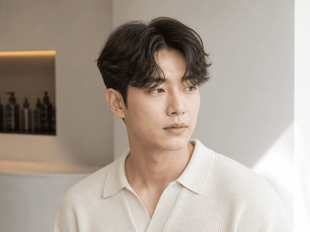 시스루 쉐도우펌 헤어스타일
