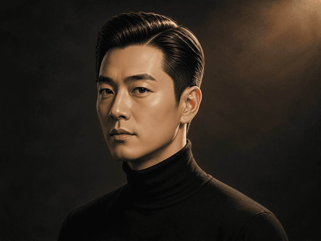 올백머리 스타일 이미지