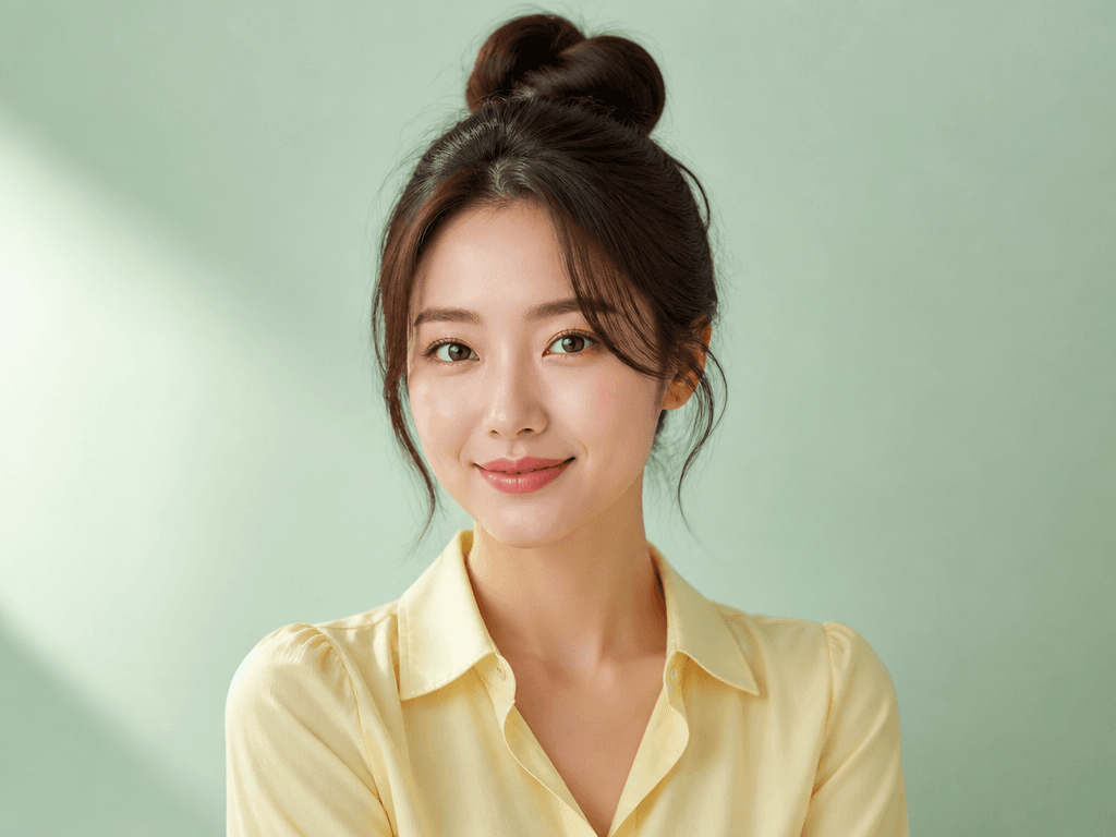 사과머리 헤어스타일