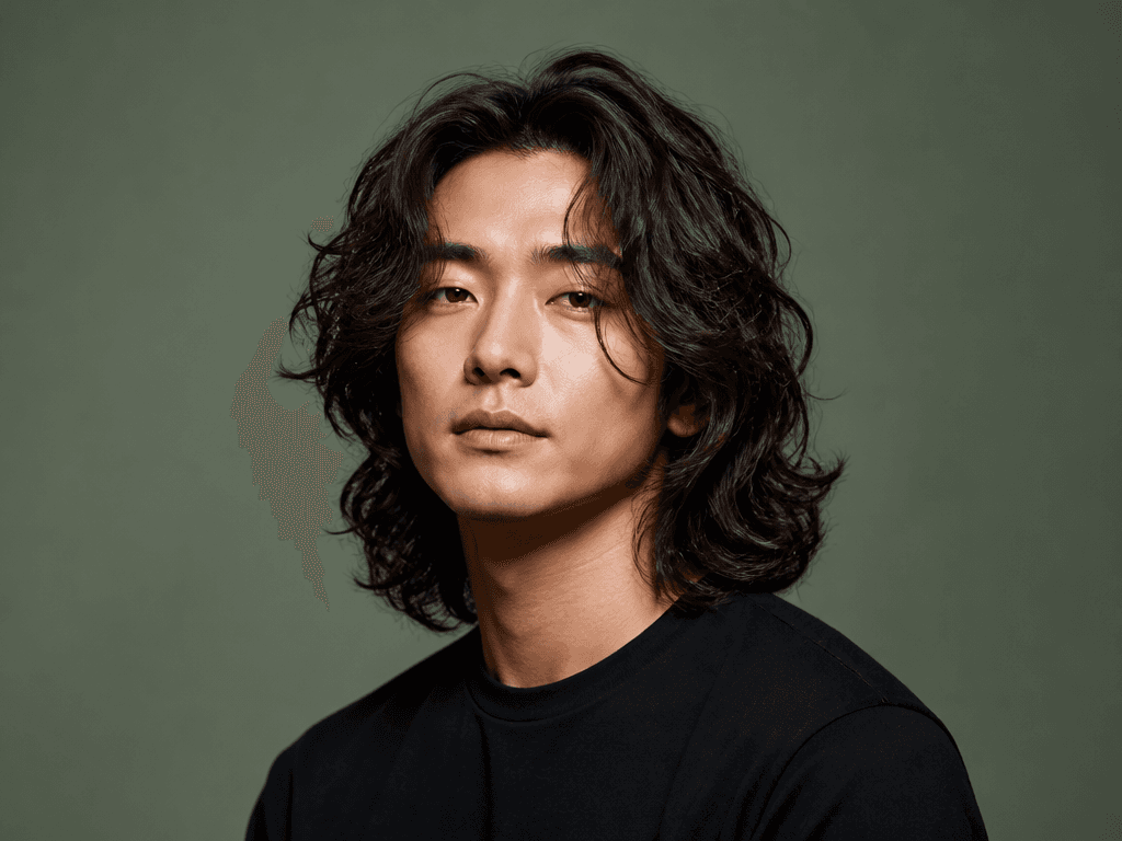 남자 장발 펌 헤어스타일