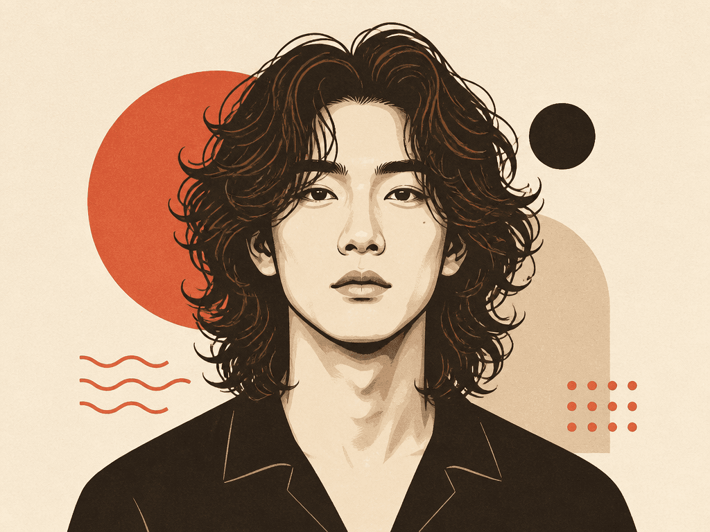 사자머리 펌 헤어스타일