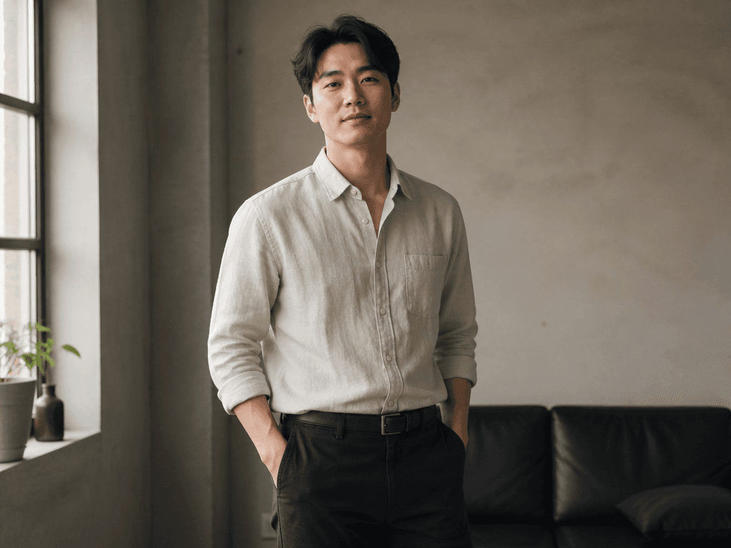 카우보이샷 인물 사진
