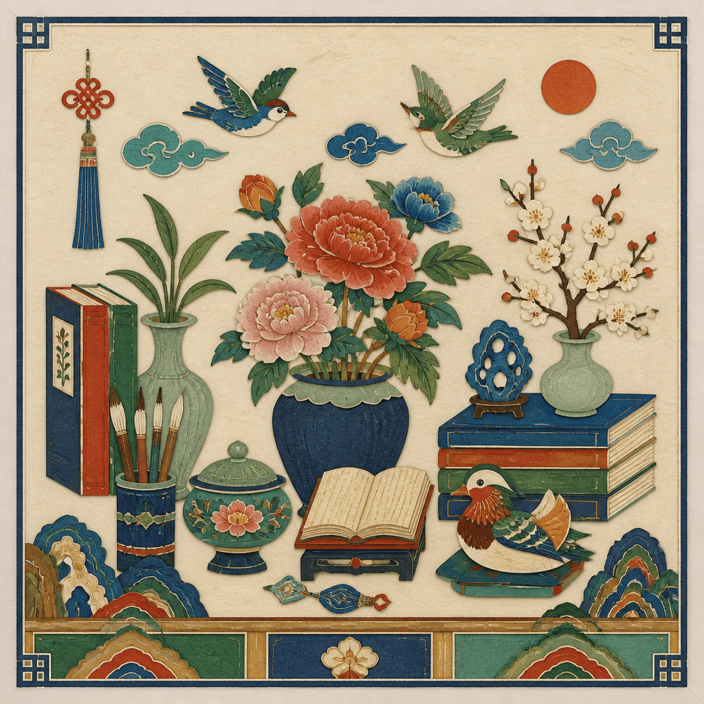 조선시대 민화풍 그림