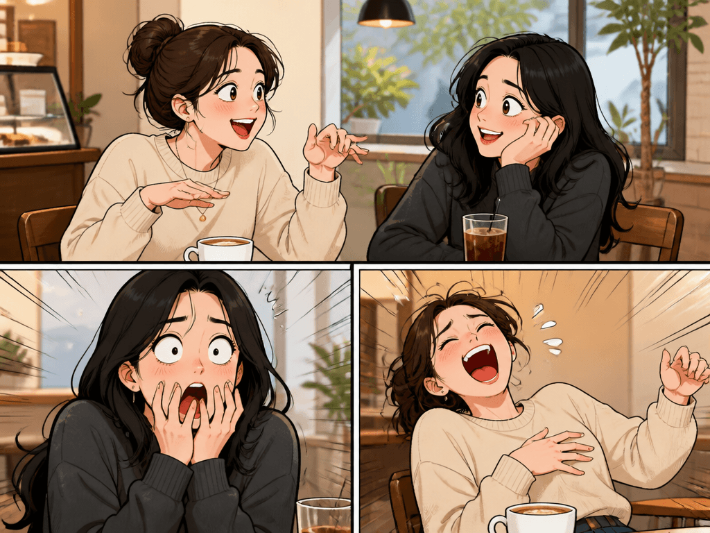 썰만화 웹툰 스타일