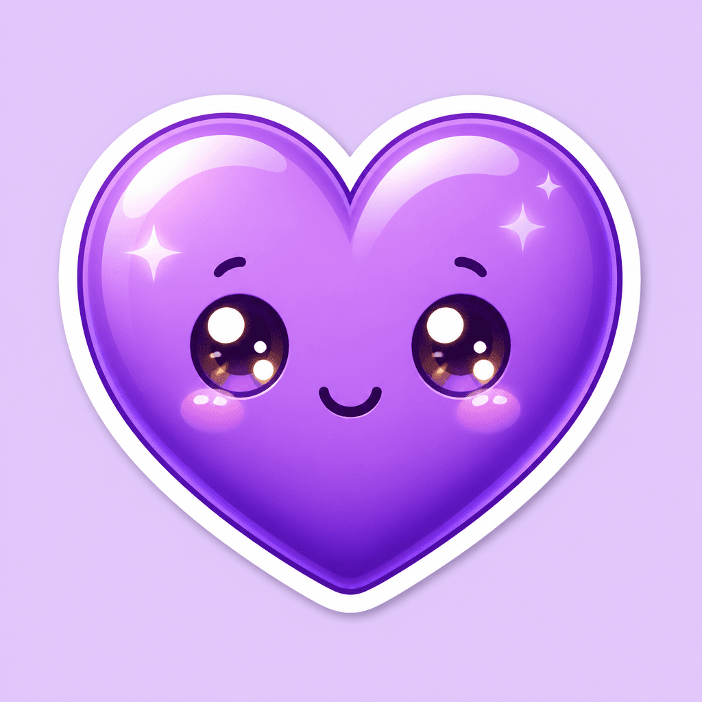보라색 하트 이모지