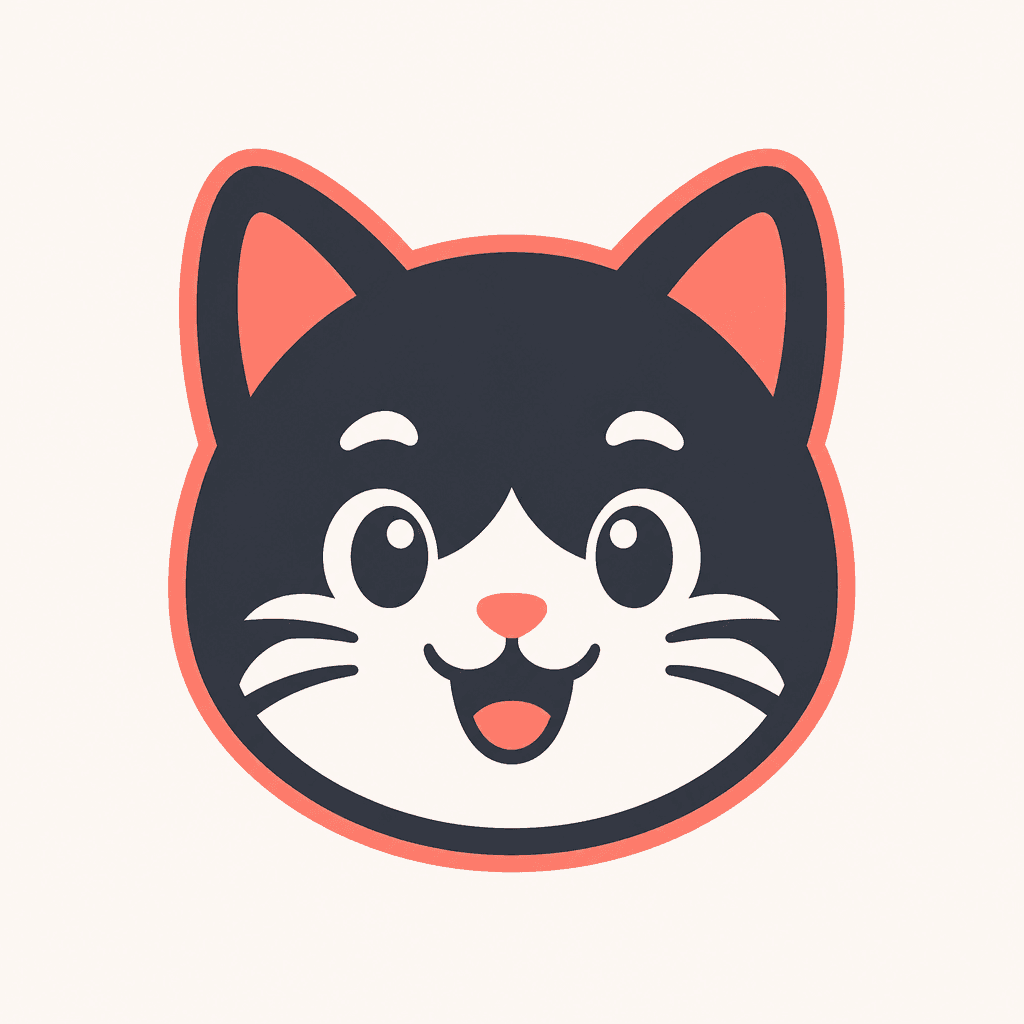 고양이 마스코트 로고