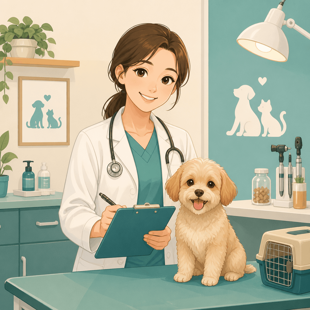 수의사 일러스트