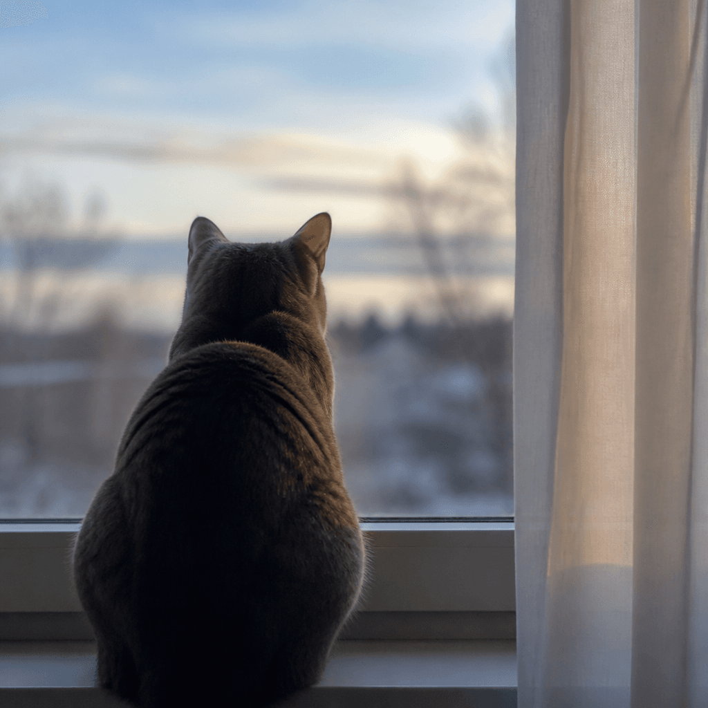 고양이 뒷모습 사진