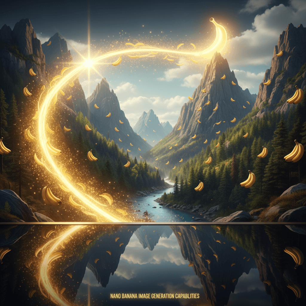 Abstract high-tech image of a yellow light stream creating a landscape, representing fast AI image generation.