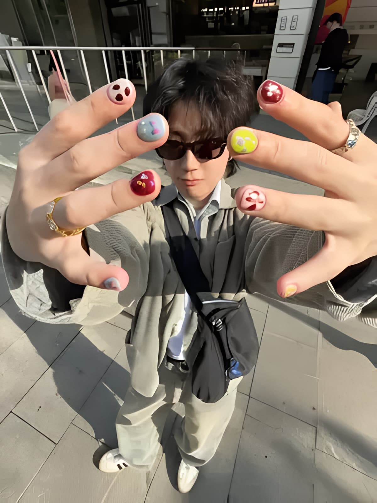 Expressing one's unique Higgsfield Soul through creative and colorful nail art, a use case for individualistic and artistic personal style.