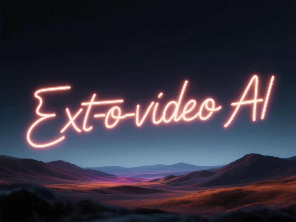 An abstract concept image showing text morphing into a realistic scene, representing AI video generation.