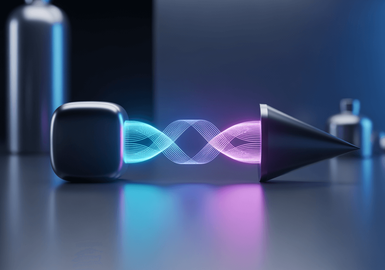 Visualisation moderne du flux de données numériques représentant le processus de conversion MP4 en AVI