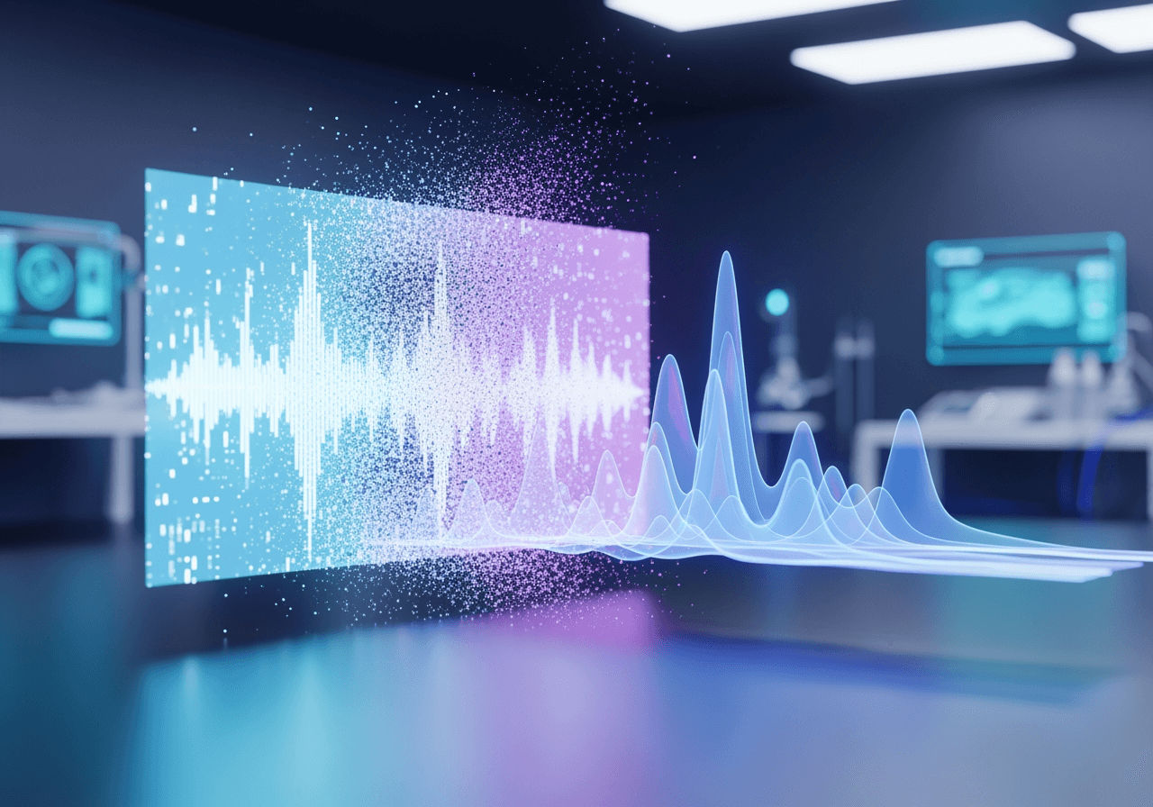 数字视频帧转换为平滑音频波形的 3D 可视化
