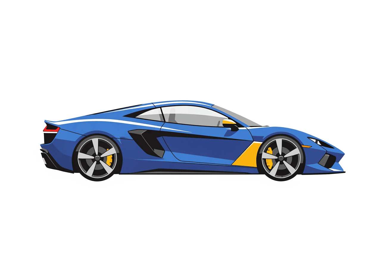 Clipart de voiture de sport moderne