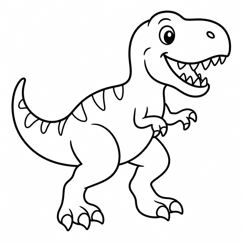 Dinosaur Coloring Prompt