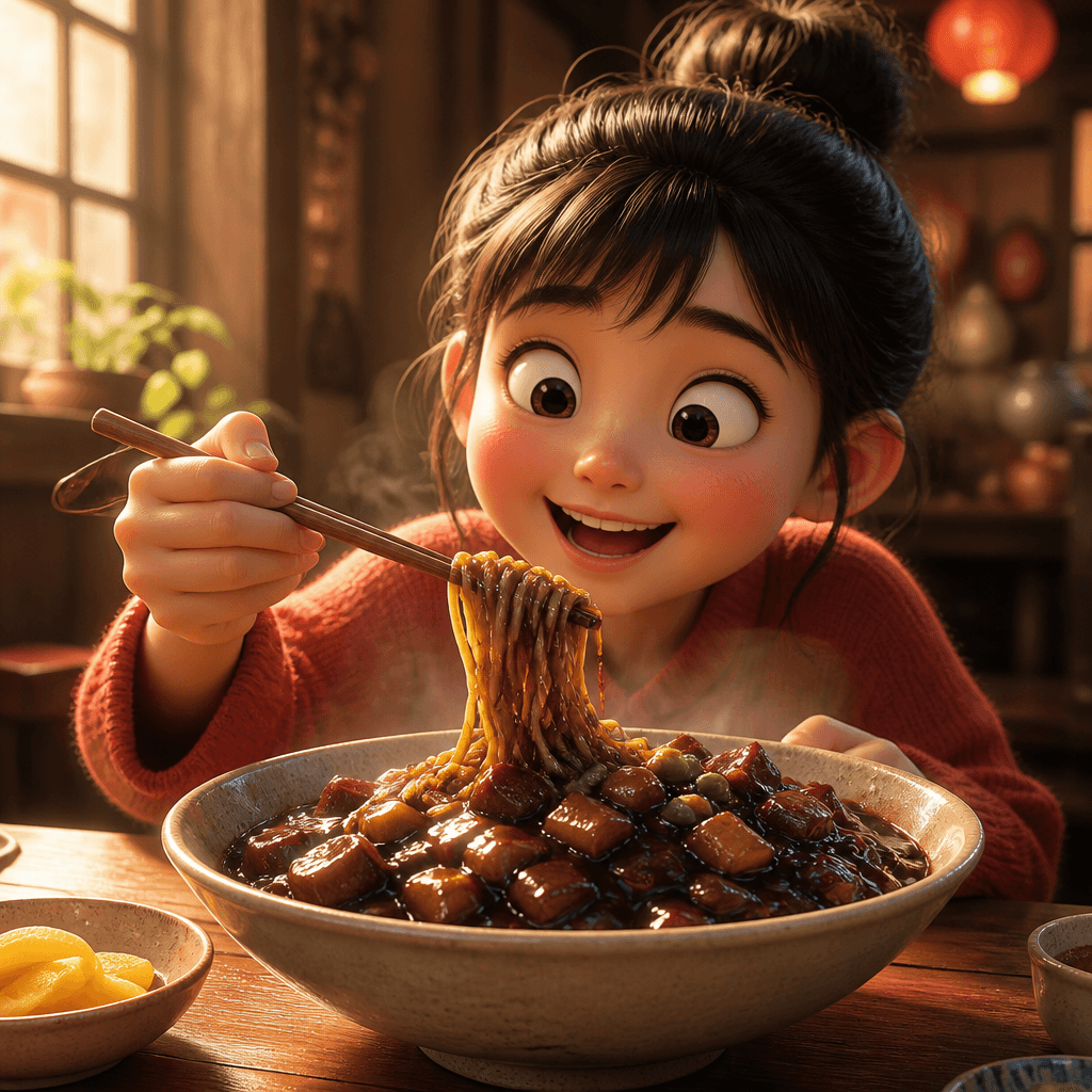 Jajangmyeon Illustration