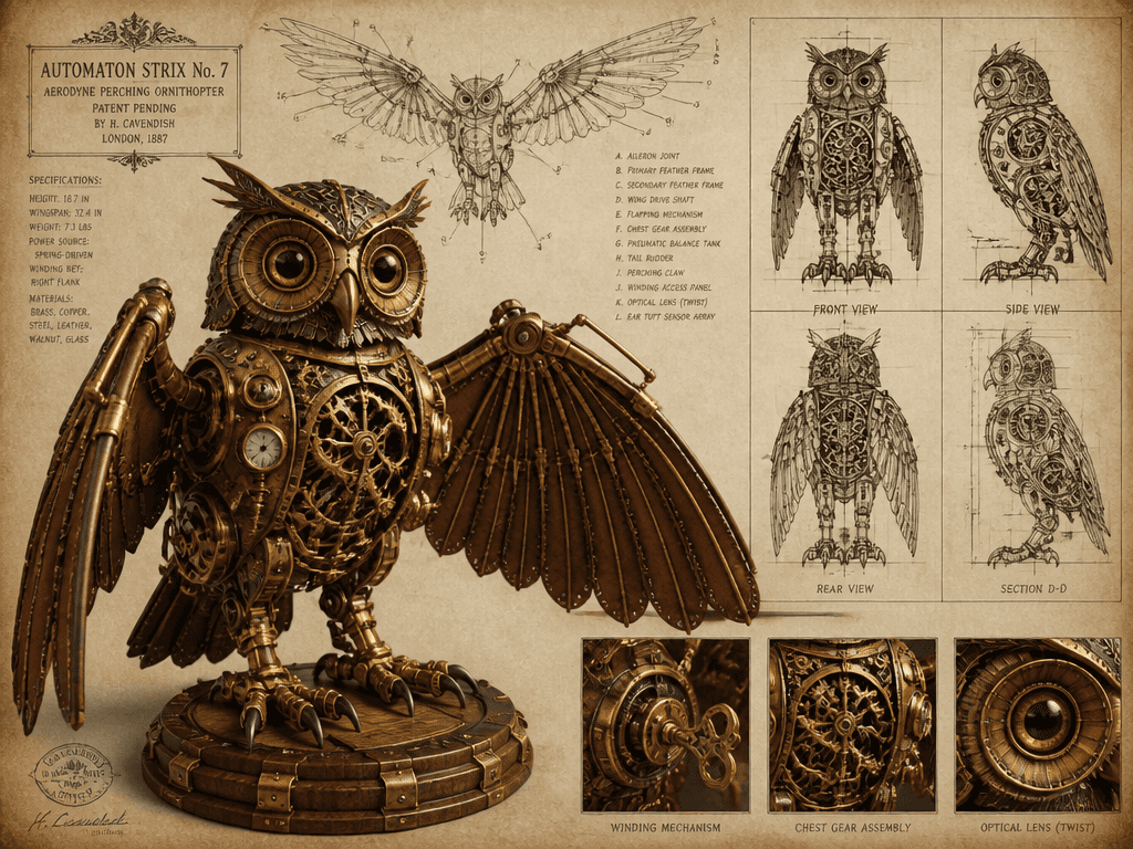 White Owl Illustration