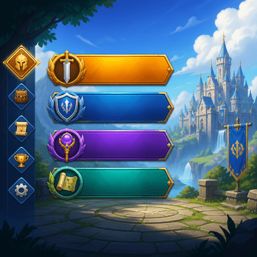 게임 메뉴 UI